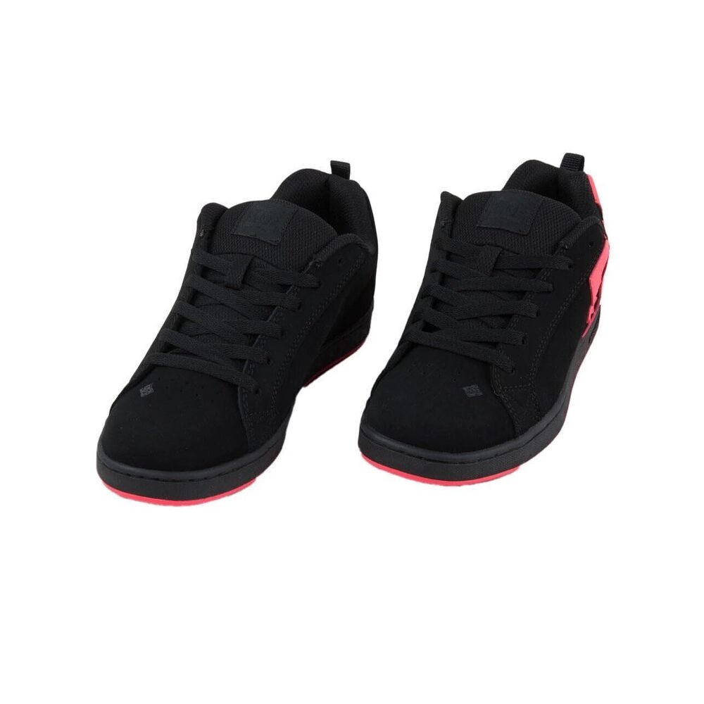 DC Shoes Court Graffik Womens Shoes, Black & Hot Pink, 5.5
